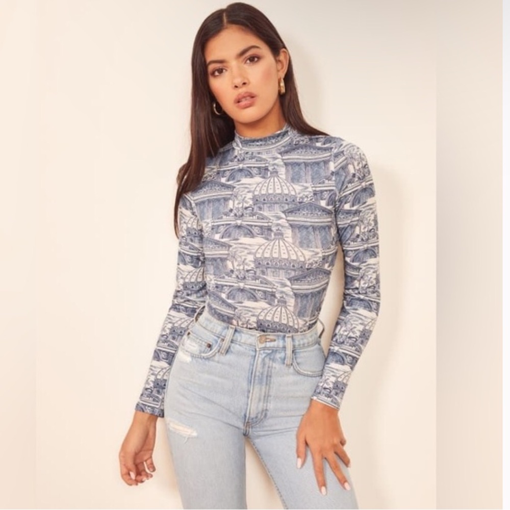 Reformation Bailey Top in Romanesque